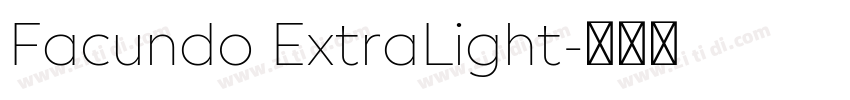 Facundo ExtraLight字体转换